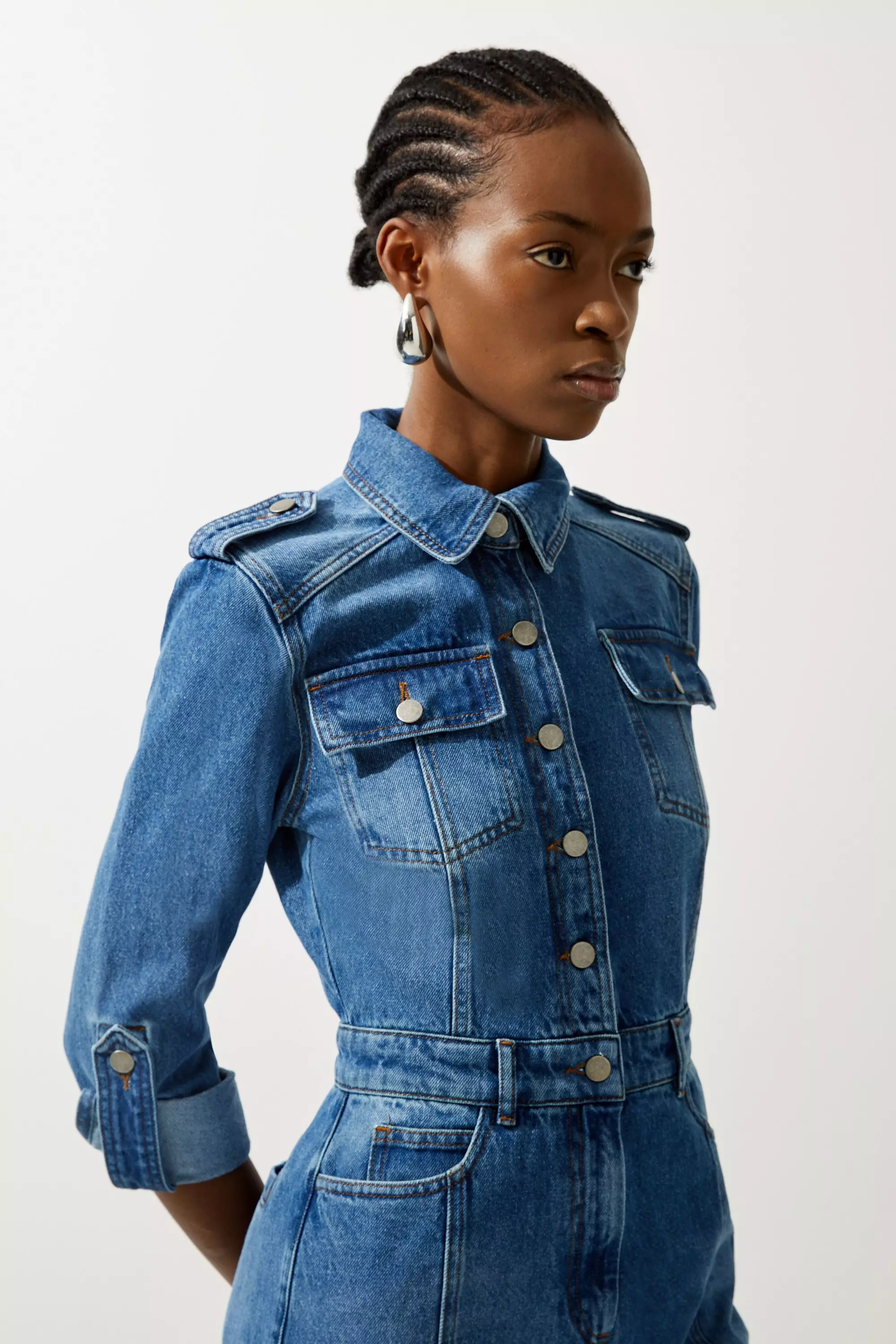 Blue denim jumper shop